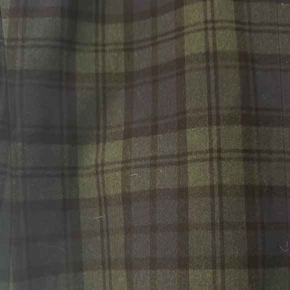 GAP Women's Plaid Double-Breasted Jacket - Green - Picture 4 of 4